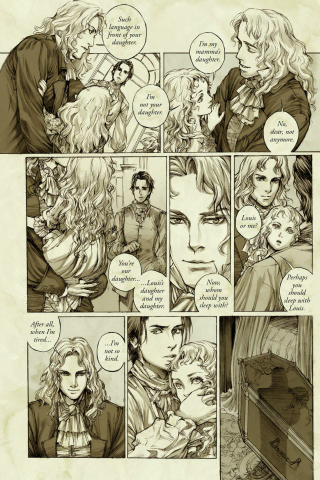 Illustration for article titled Anne Rice confirms that the vampires Louis and Lestat are a same-sex couple with a child
